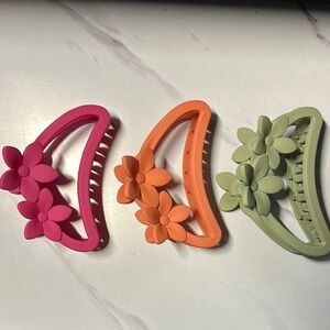 Floral Hair Claw Clip